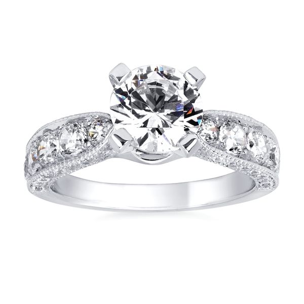 14k White Gold Bridal Set - Image 2