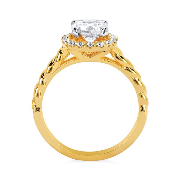 14k Yellow Gold Bridal Set - Image 4