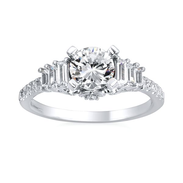 14k White Gold Bridal Set - Image 2