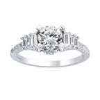 14k White Gold Bridal Set - Image 2