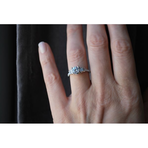 14k White Gold Bridal Set - Image 5