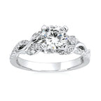 14k White Gold Bridal Set - Image 2