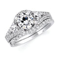 14k White Gold Bridal Set