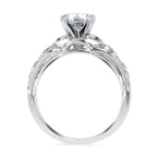 14k White Gold Bridal Set - Image 4