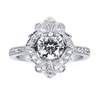 14k White Gold Bridal Set - Image 2
