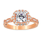 14k Rose Gold Bridal Set - Image 2