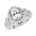 14k White Gold Bridal Set