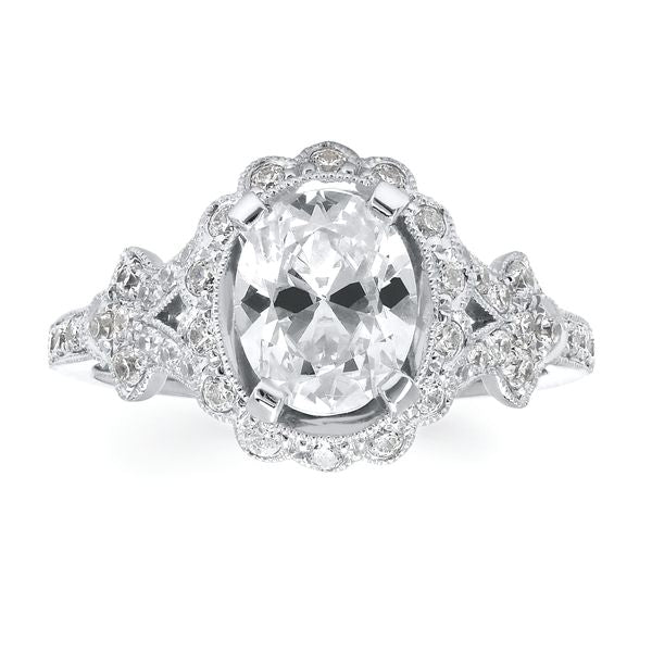 14k White Gold Bridal Set - Image 2