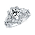 14k White Gold Bridal Set