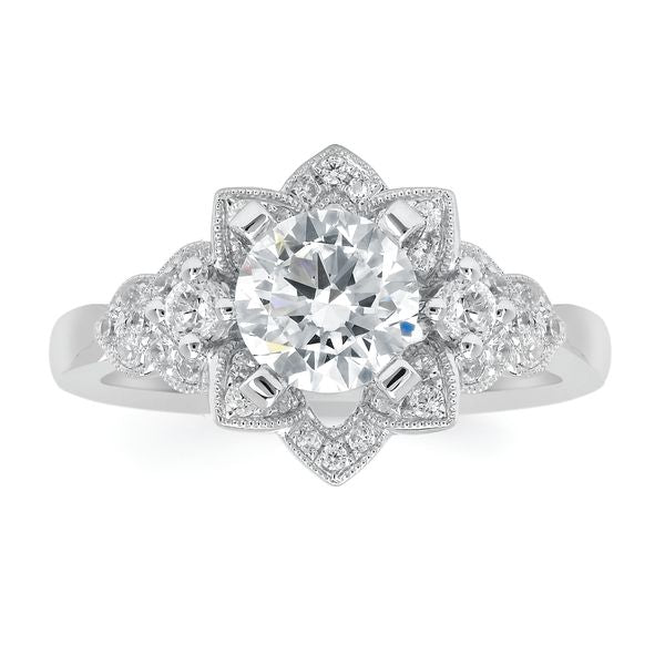 14k White Gold Bridal Set - Image 2