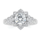 14k White Gold Bridal Set - Image 2