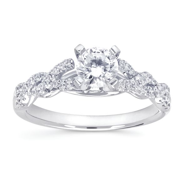 14k White Gold Bridal Set - Image 2