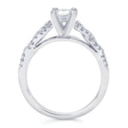 14k White Gold Bridal Set - Image 4