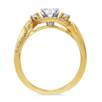 14k Yellow Gold Bridal Set - Image 4