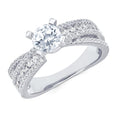 14k White Gold Bridal Set