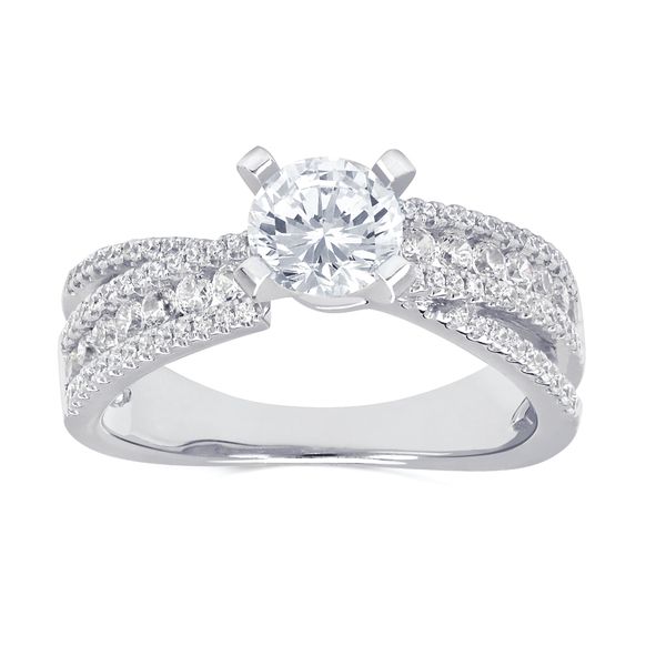 14k White Gold Bridal Set - Image 2
