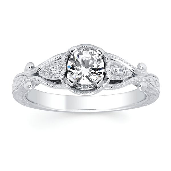 14k White Gold Bridal Set - Image 2