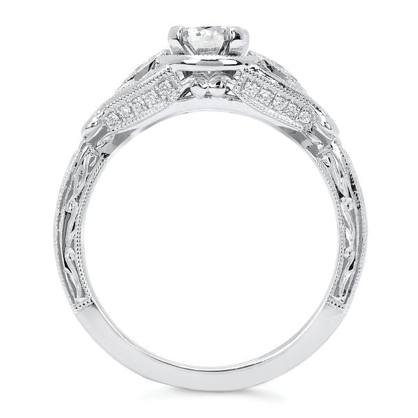 14k White Gold Bridal Set - Image 4