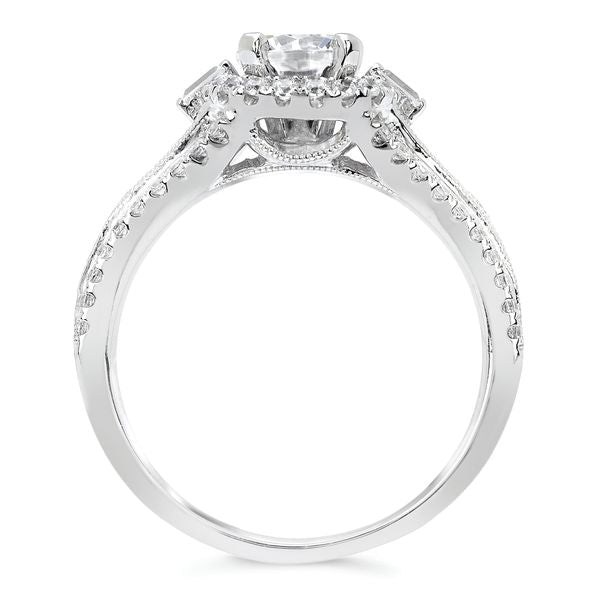 14k White Gold Bridal Set - Image 4