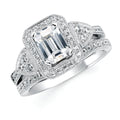 14k White Gold Bridal Set