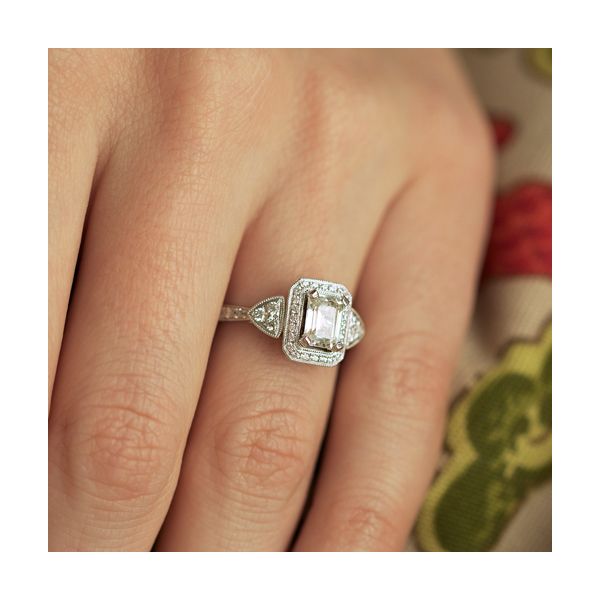 14k White Gold Bridal Set - Image 5