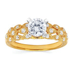 14k Yellow Gold Bridal Set - Image 2