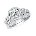 14k White Gold Bridal Set