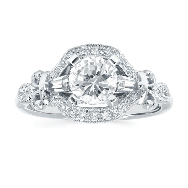 14k White Gold Bridal Set - Image 2