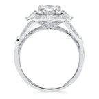 14k White Gold Bridal Set - Image 4