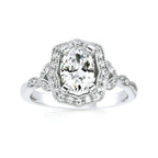 14k White Gold Bridal Set - Image 2