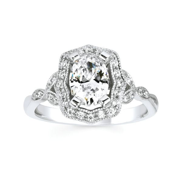 14k White Gold Bridal Set - Image 2