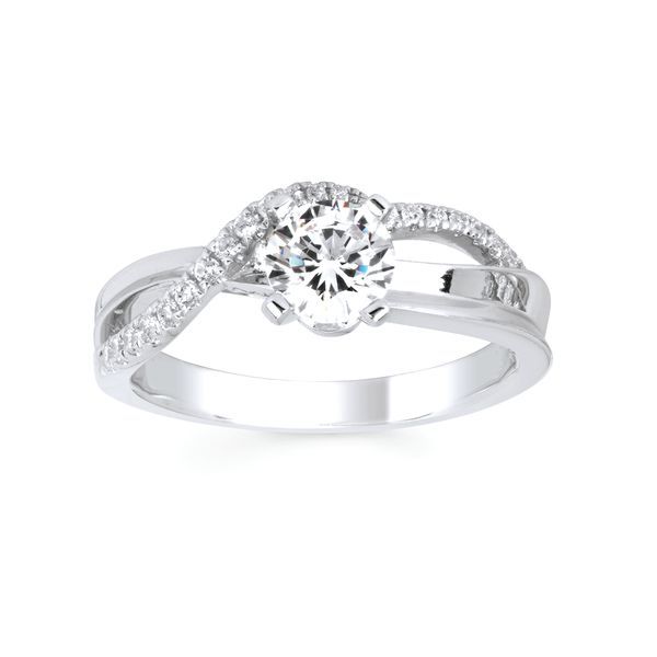 14k White Gold Bridal Set - Image 2