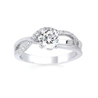 14k White Gold Bridal Set - Image 2