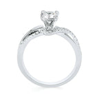 14k White Gold Bridal Set - Image 4
