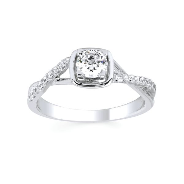 14k White Gold Bridal Set - Image 2
