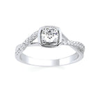 14k White Gold Bridal Set - Image 2