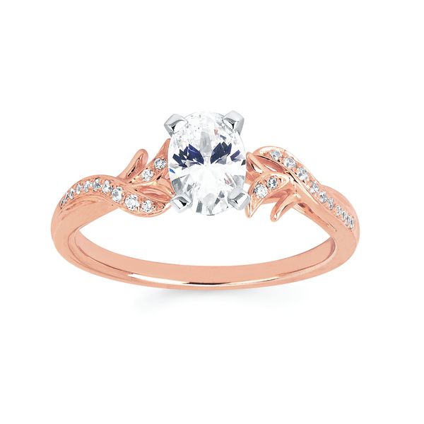 14k Rose Gold Bridal Set - Image 2