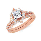 14k Rose Gold Bridal Set
