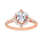 14k Rose Gold Bridal Set - Image 2