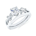 14k White Gold Bridal Set