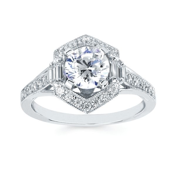 14k White Gold Bridal Set - Image 2