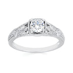 14k White Gold Bridal Set - Image 2