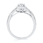 14k White Gold Bridal Set - Image 4