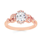 14k Rose Gold Bridal Set - Image 2