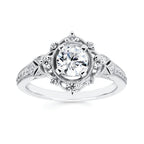 14k White Gold Bridal Set - Image 2