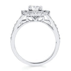 14k White Gold Bridal Set - Image 4