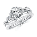 14k White Gold Bridal Set