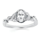14k White Gold Bridal Set - Image 2