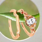 14k White Gold Bridal Set - Image 5