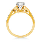 14k Yellow Gold Bridal Set - Image 4
